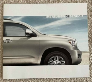 Toyota Sequoia 2008 Brochure 2007 Fold-Out 9" x 10" All-New SUV Platinum Glossy