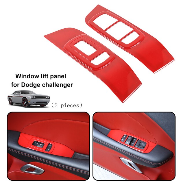 2PCS ABS Window Lift Switch Button Panel Cover Trim for Dodge