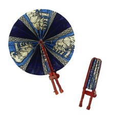 Ankara African Print Hand fan, Handheld Summer Fashion Foldable Women Hand fan