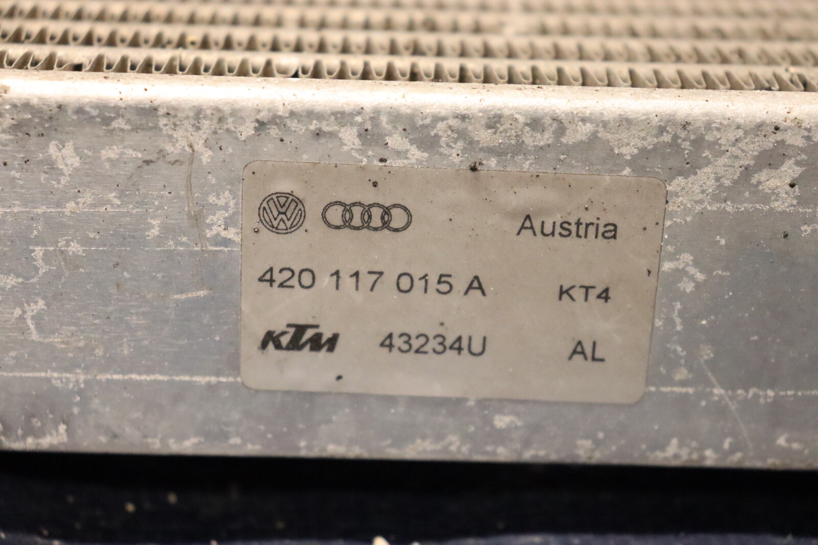 2012 AUDI R8 5.2 QUATTRO SPYDER V10 OEM AUTO TRANSMISSION OIL COOLER *DAMAG#1256
