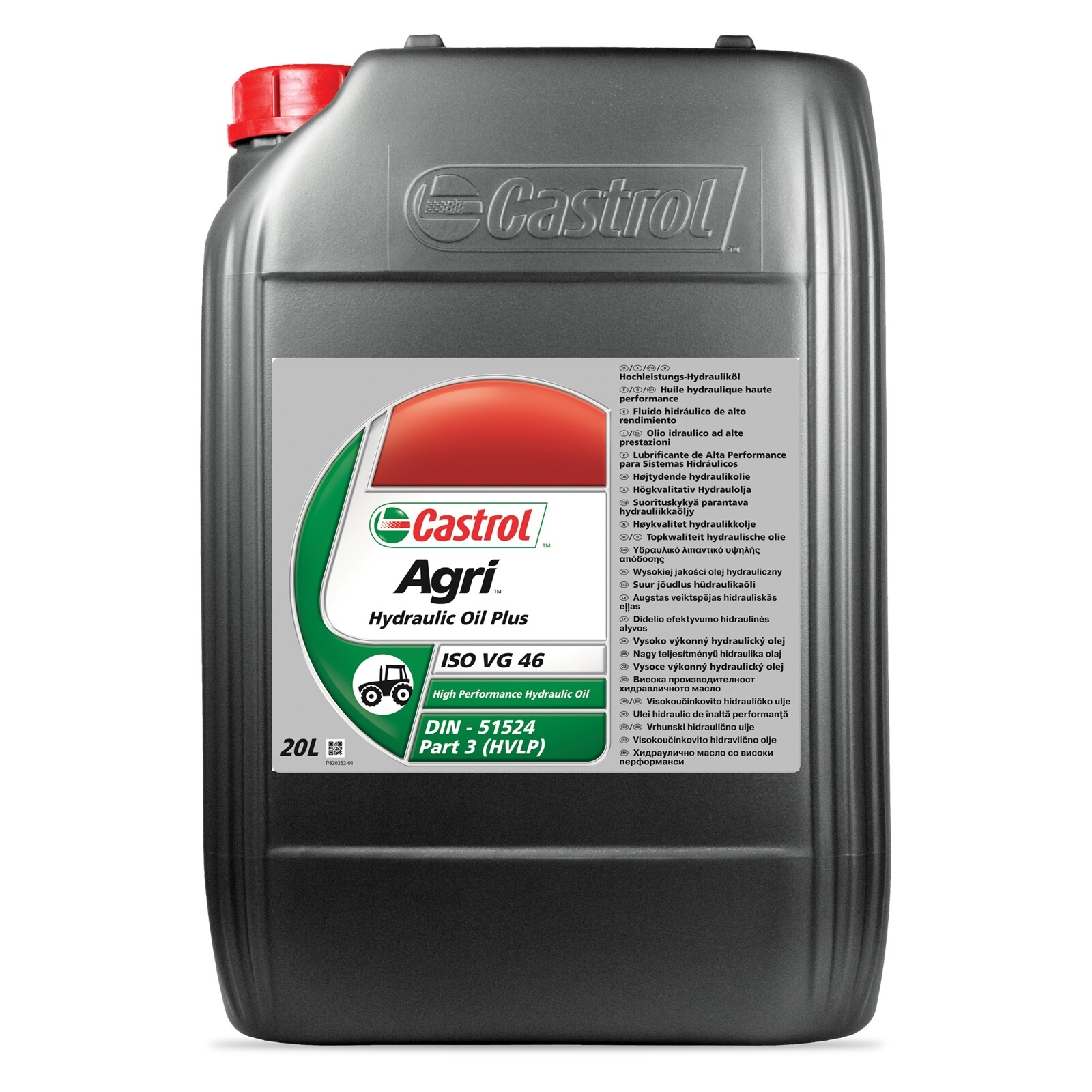 Castrol Agri Hydraulic Oil Plus High Performance Mineral Agricultural Fluid 20L