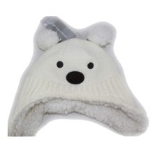 First Impresssion Kids Girls Boys Faux Fur Knit Soft BEAR Beanie Hat Ski Cap NEW