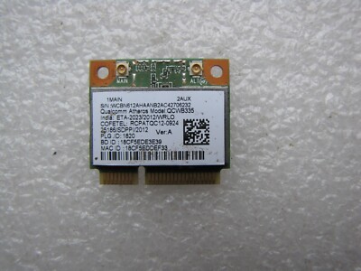 Qualcomm Atheros QCWB335 Wi-Fi + BT combo module card from Aspire E1-531