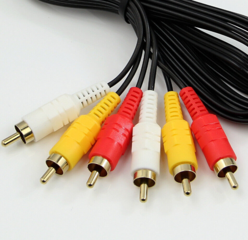 2,8 Meter Premium 3 RCA auf 3 RCA Stecker Buchse Audio Video AV Kabel Kabel DVD HIFI TV - Bild 2 von 4