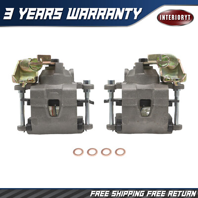 For GM 10 12 Bolt Rear Disc Brake Calipers w/ Emergency Metric Conversion L & R
