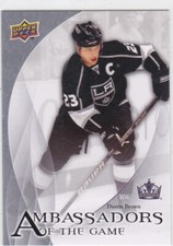10/11 UD..DUSTIN BROWN..AMBASSADORS OF THE GAME..# AG-13..KINGS..COMBINED SHIP