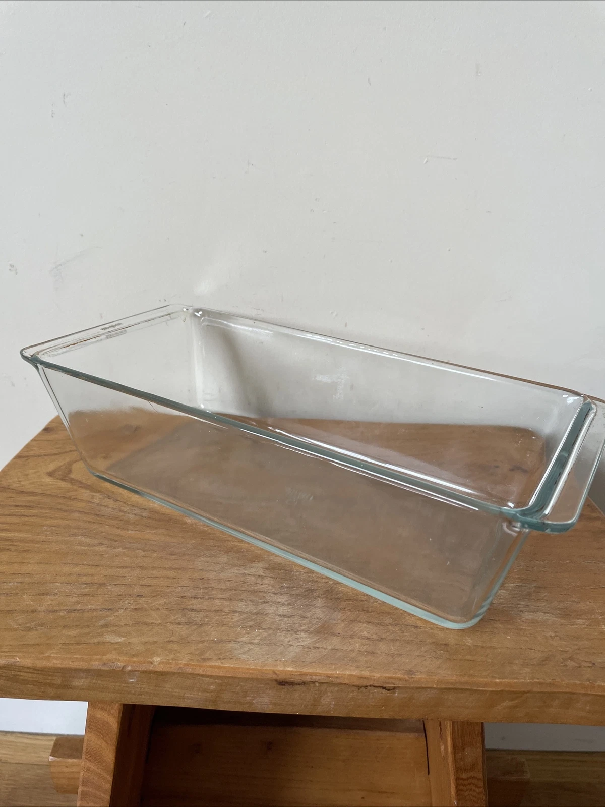 Sovirel France Vintage Glass Loaf Pan/Dish Ovenproof Glass 25x 12x 6cm Pyrex