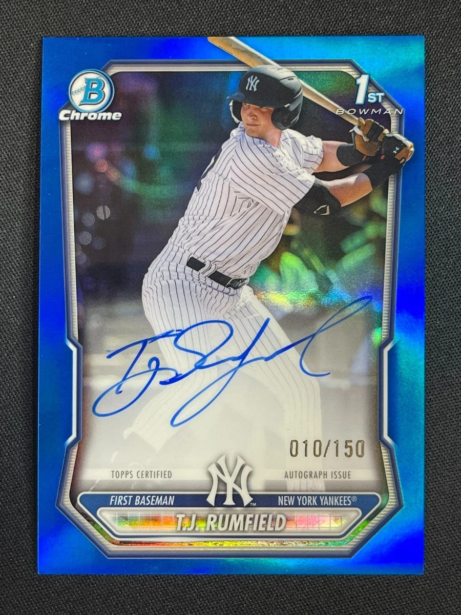 Bowman New York Yankees Baseball Sports Autographed Trading Cards