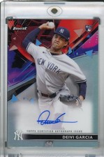 2021 Topps Finest New York Yankees Deivi Garcia Finest Autographs