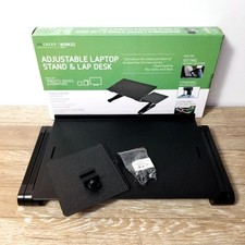 WorkEZ Best Adjustable Laptop Cooling Stand  Lap Desk 16.5 x 11" Panel, Black
