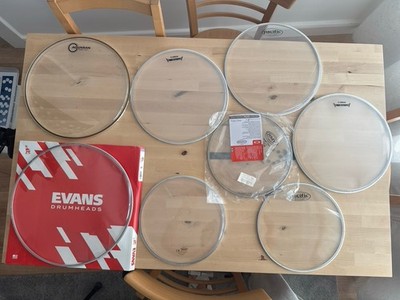 Yamaha, Evans, Aquarian Kunststoffell Drumhead Konvolut