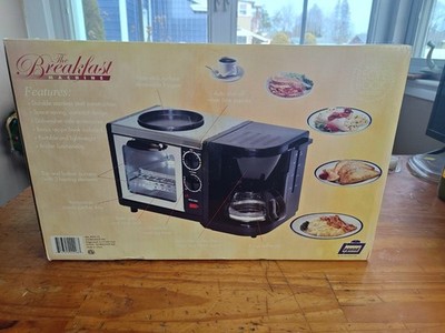 The Breakfast Machine-All in One Toaster Oven,coffee maker and fry & Baking Pan