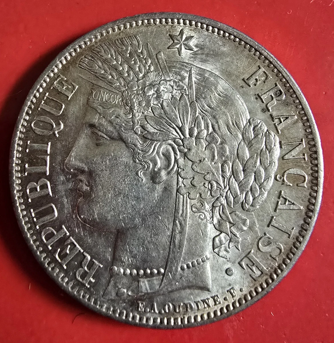 5 Francs Cérès 1851 Paris – SUP – Argent