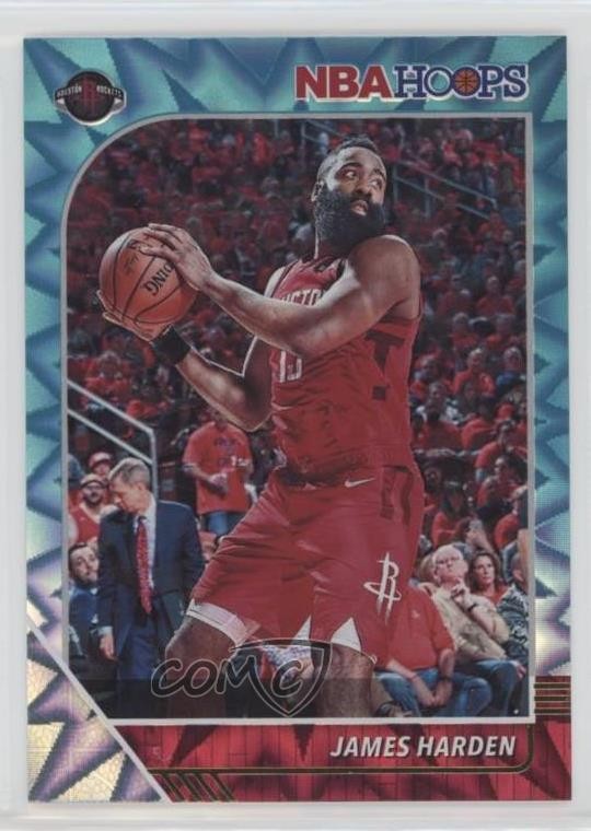 2019-20 Panini NBA Hoops Teal Explosion James Harden #66 0u2j