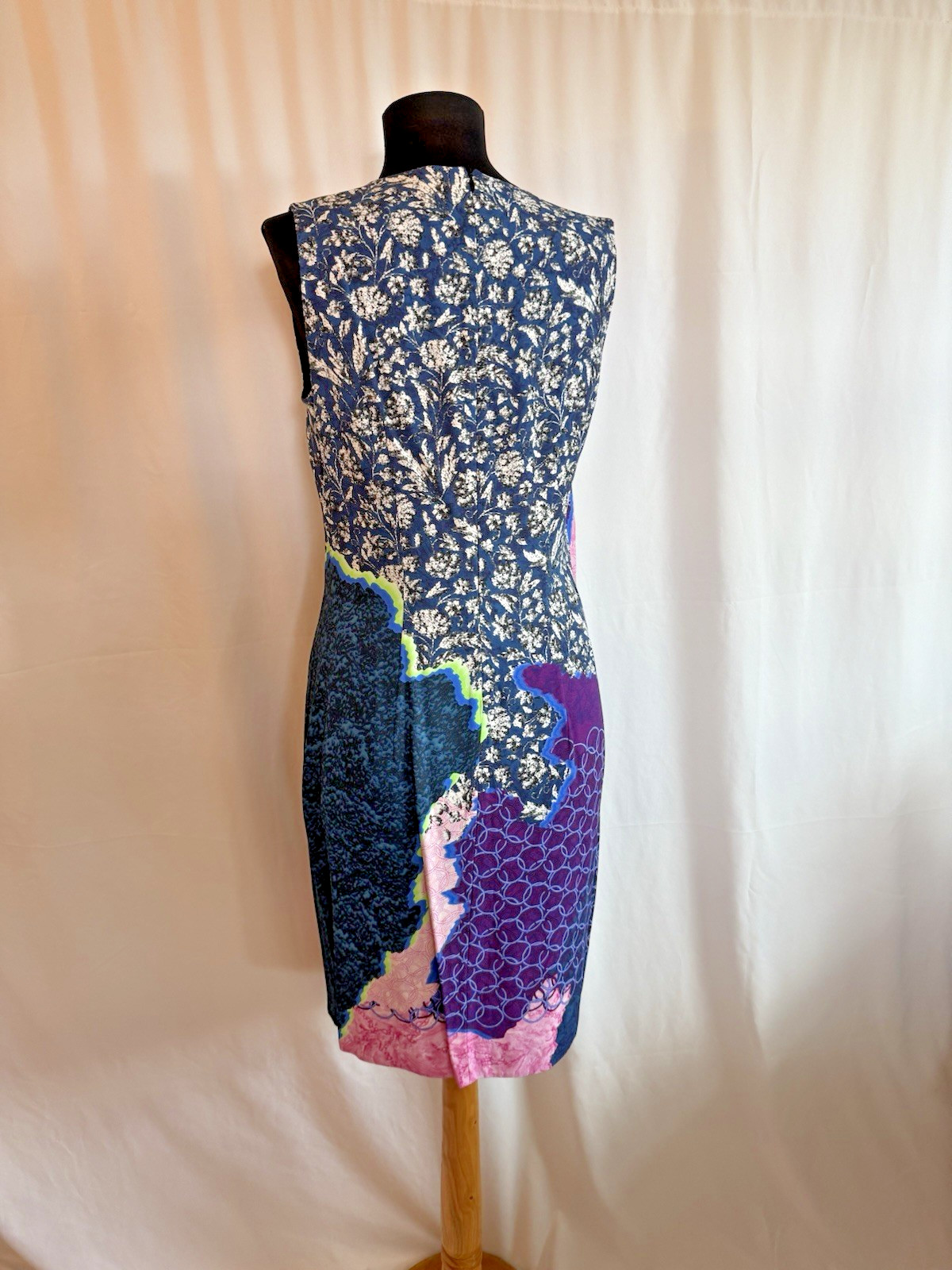 Peter Pilotto Multi Pattern Draped Sheath Dress -… - image 4