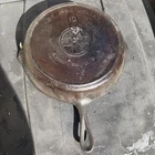 Griswold No.10 Cast Iron Skillet Erie with Heat Ring 716 B