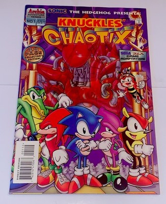 Knuckles' Chaotix #1  Archie | Sonic the Hedgehog -Hi Grade Contender Bag+Board
