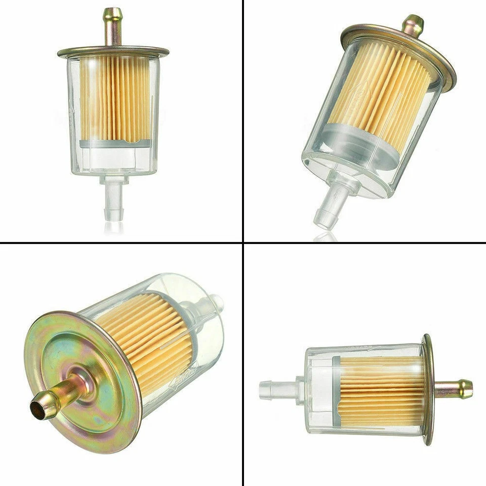 5 piezas filtros de combustible industriales universales de 5/16" para motocicletas autocaravanas línea de combustible de gas en línea Foto 3 de 4