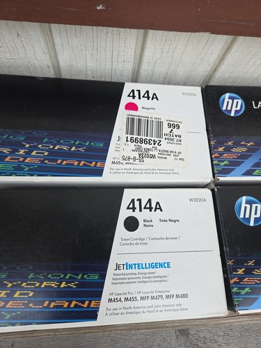 HP 414A  Original LaserJet Toner Cartridge, W2020A,21A,22A,23A Not Ink Lot 4