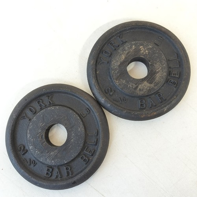 #ad #ad Set 2x Vintage York Barbell 2.5 Lb Standard 1” Weight Plates $24.99