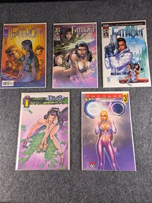 Fathom Lot Michael Turner #3 #12 #13 + DV8 #1 + Endgame #3 Image Top Cow VF