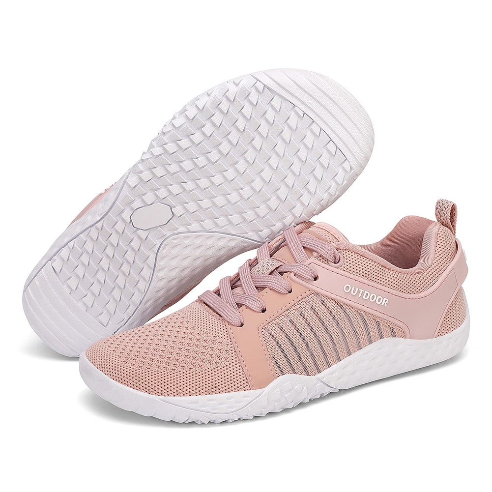 APL Scarpe larghe a piedi nudi scarpe da allenamento stringate traspiranti per allenamento (rosa 36)