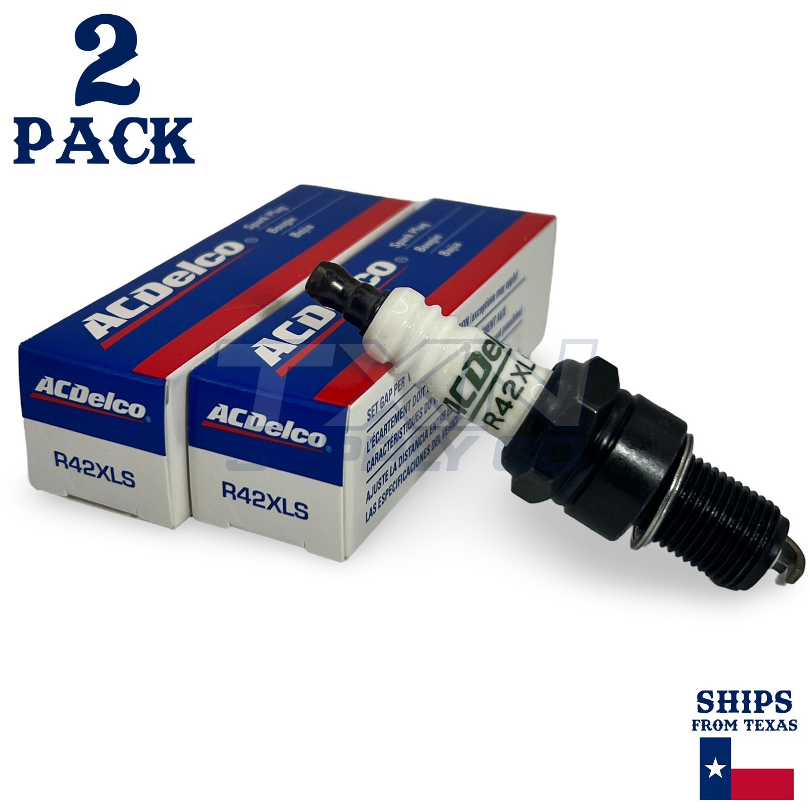 2 Pack Genuine GM ACDelco Spark Plugs R42XLS