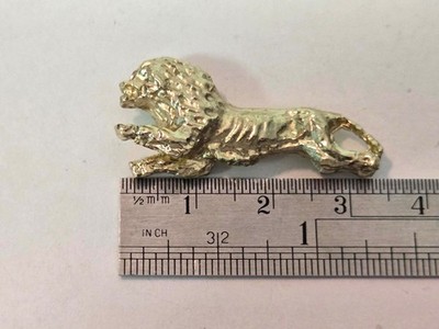 Ship Model Fittings Parts Gilt Brass Lion Hull Bow Decor Figurehead 34 x 15mm