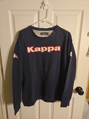 Vintage Kappa Street Wear Big Logo (Red) Sweatshirt Size XLARGE Dark Blue
