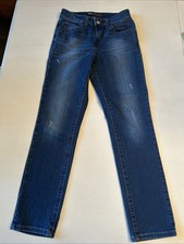VTG Women's LEVI's Distressed Blue Jeans Size 2, Short 26  X 27  Mid Rise Skinny