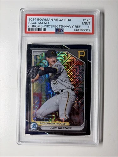 2024 Bowman - Chrome Prospects Paul Skenes BCP-125 Navy Mojo Refractor /175 (RC)