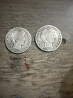 Lot of 4 1915-D Barber Half Dollars  Details