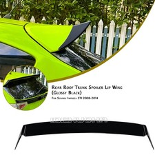 1pc Gloss Black Rear Trunk Spoiler Lip Roof Wing For Subaru Impreza Wrx 08-14 09