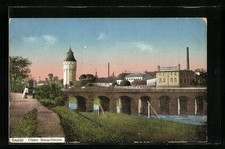 Ansichtskarte Rastatt, Obere Stauschleuse, Br...