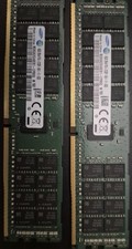 2 Samsung 16GB DDR4 DIMM ECC Registered PC4-2133P Server RAM M393A2G40EB1-CPB0Q