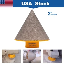2''/50mm Diamond Milling Cone Bit Bevel/Grind Holes for Porcelain Tile Granite