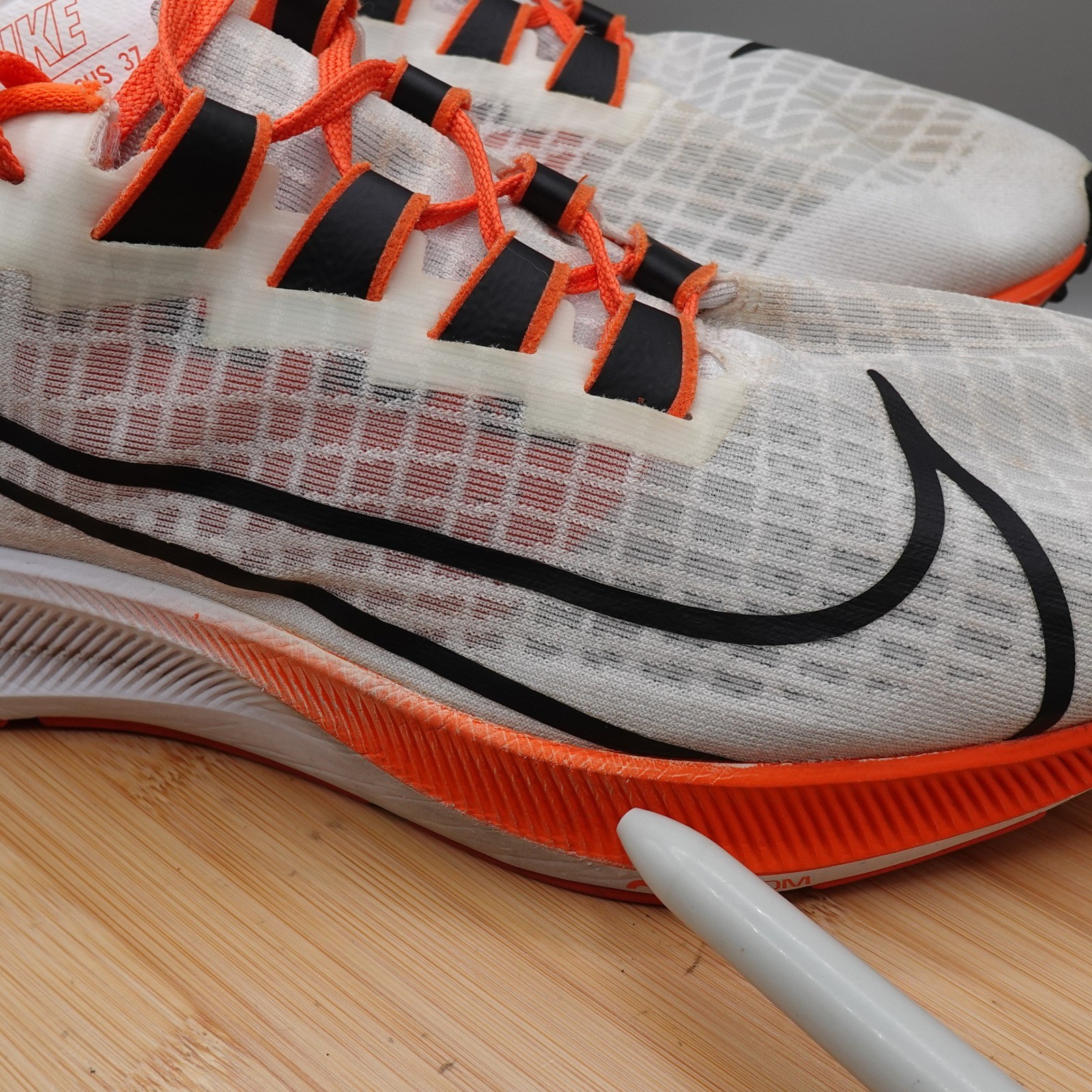 Nike Shoes Men 14 Air Zoom Pegasus 37 OSU Oklahoma State Cowboys CZ5386-100 Flaw thumbnail 5