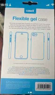 Case•it Flexible Gel Clear Case for iPhone 11 Pro Silicone Soft Coated Interior - Image 1 of 2