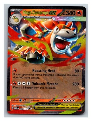 Mega Camerupt ex Double Rare ME01: Mega Evolution 022/132 NM