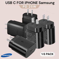 25W USB-C Fast Charger Adapter Type C Plug For Samsung Galaxy S25/S24/S23/S8 Lot