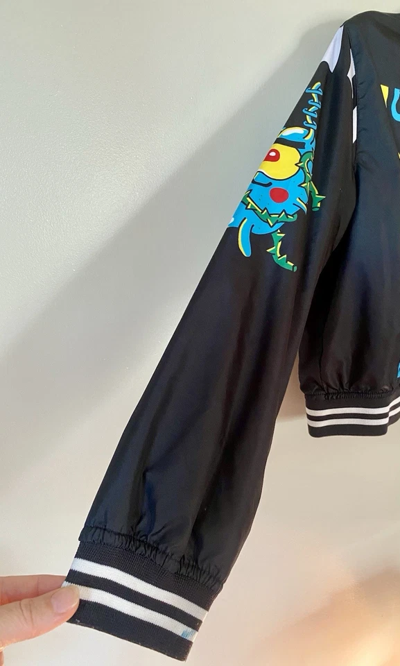 Bob Esponja Niños 14 16 Chaqueta Estilo Bombardero Musclebob Buff Pantalones Negro Ligero Foto 4 de 4