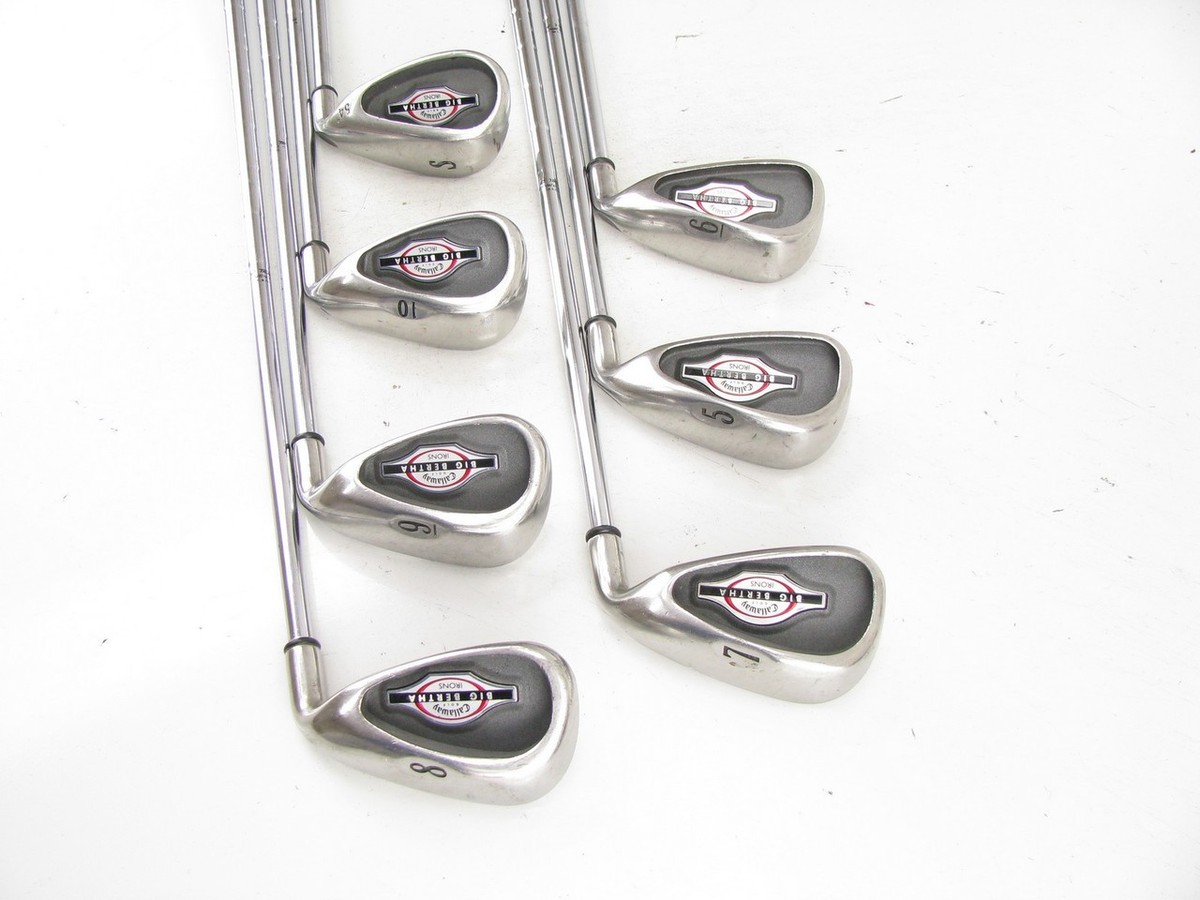 Callaway Big Bertha 2002 Iron Set 5-PW+SW Steel Uniflex | eBay