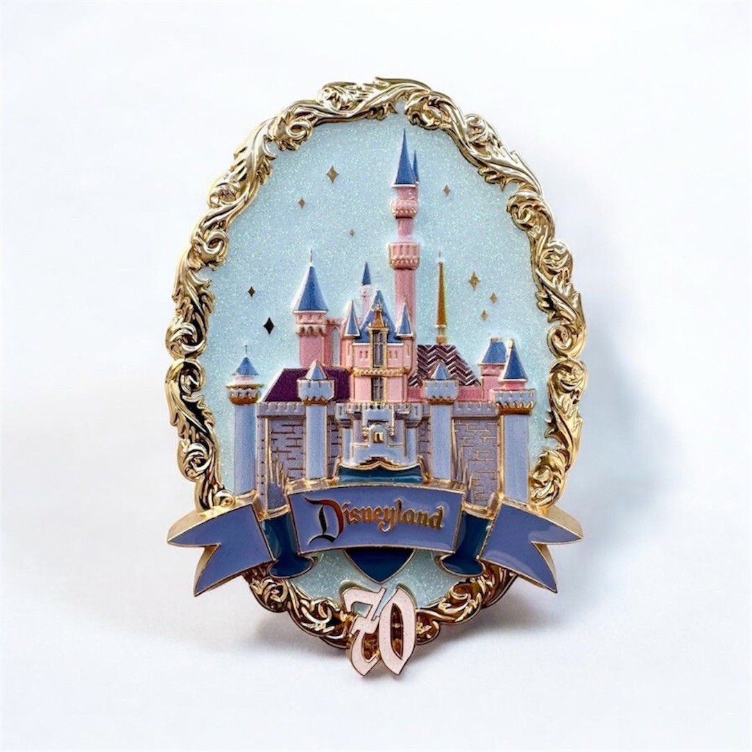 2025 Disneyland 70th Anniversary Sleeping Beauty Castle Metal