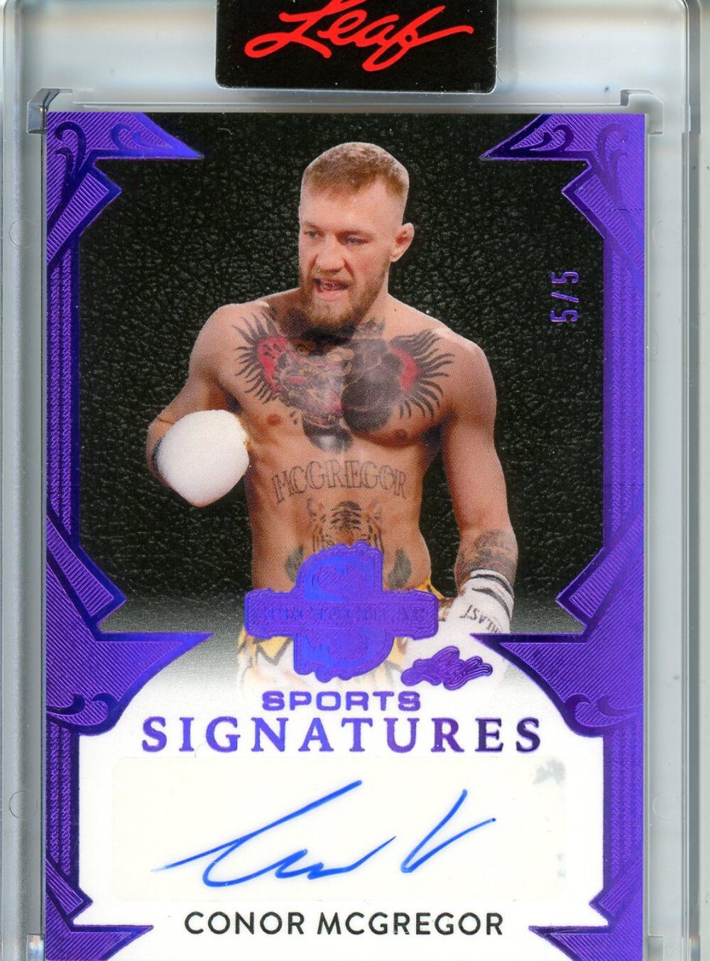 Leaf Spectacular 2026 Conor McGregor Sports Signatures 5/5