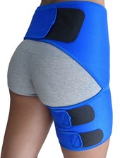 ROXOFIT Hip Brace for Sciatica Pain Relief - Thigh, Hamstring, One Size, Blue