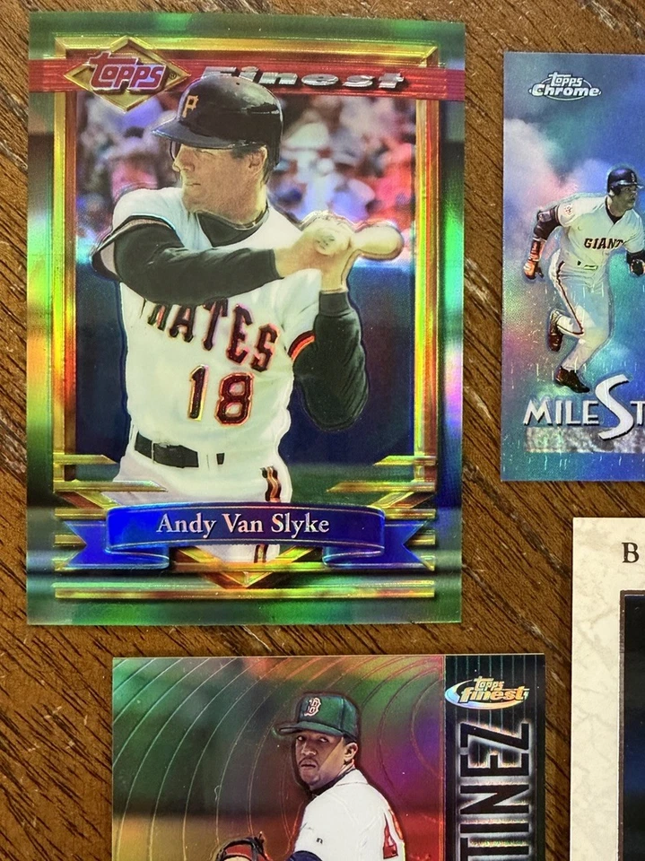 (4) 1994-2001 BASEBALL HOF/STAR SP REFRACTOR #d CARDS BONDS, PEDRO MARTINEZ READ - Image 4 of 4