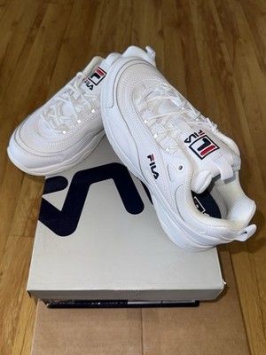 FILA Disarray Women s Low Top Lace-Up Sneakers White 5CM00783-125