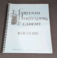 Maryland Bartending Academy Bar Guide Mark Russell Glen Burnie MD Drink Recipes