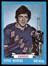 1973-74 Topps Hockey Card Steve Vickers New York Rangers #57 EX