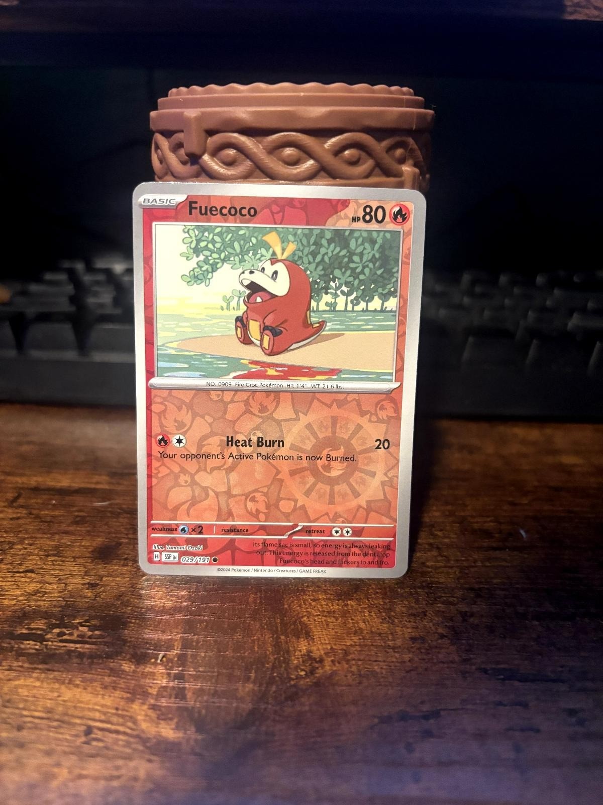 Near Mint Fuecoco Surging Sparks Common Pokemon 029 Reverse Holo